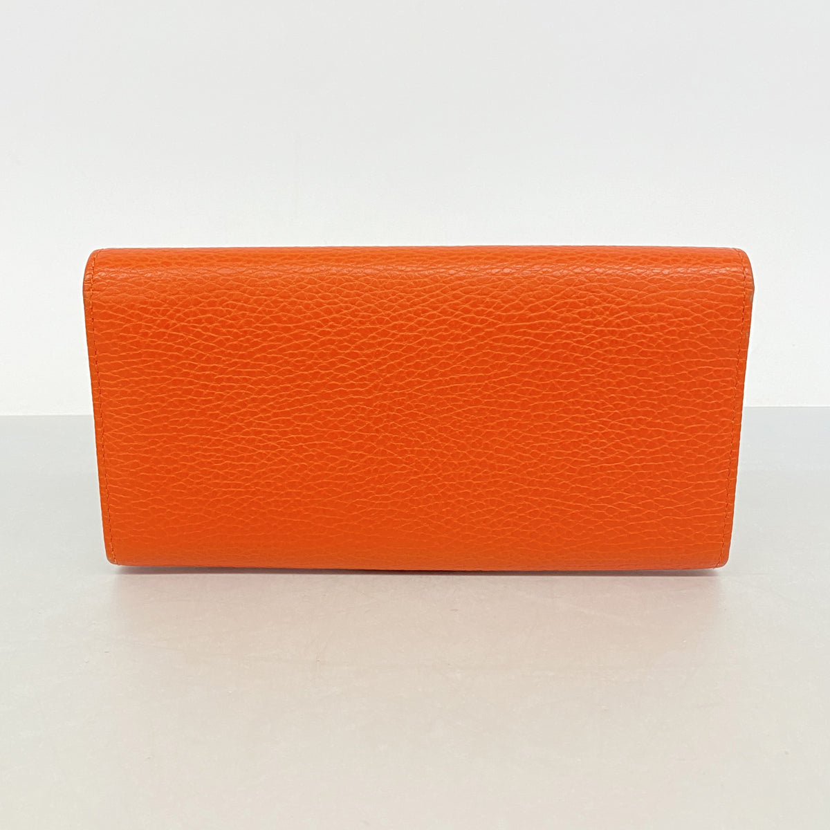 【6hf6161】グッチ 長財布 スウィング 354498 レザー オレンジ シャンパンゴールド金具【中古】レディース