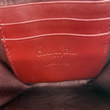 【6hf6165】クリスチャンディオール ハンドバッグ カナージュ エナメル ボルドー ゴールド金具 2wayバッグ【中古】レディース