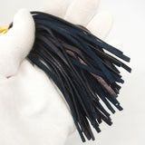【6hf6169】シャネル ショルダーバッグ マトラッセ フリンジ付きチェーンショルダー ラムスキン ネイビー ゴールド金具【中古】レディース
