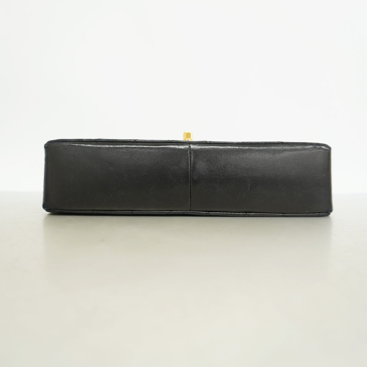 【6hf6183】シャネル ショルダーバッグ マトラッセ Wフラップ Wチェーン ラムスキン ブラック ゴールド金具【中古】レディース