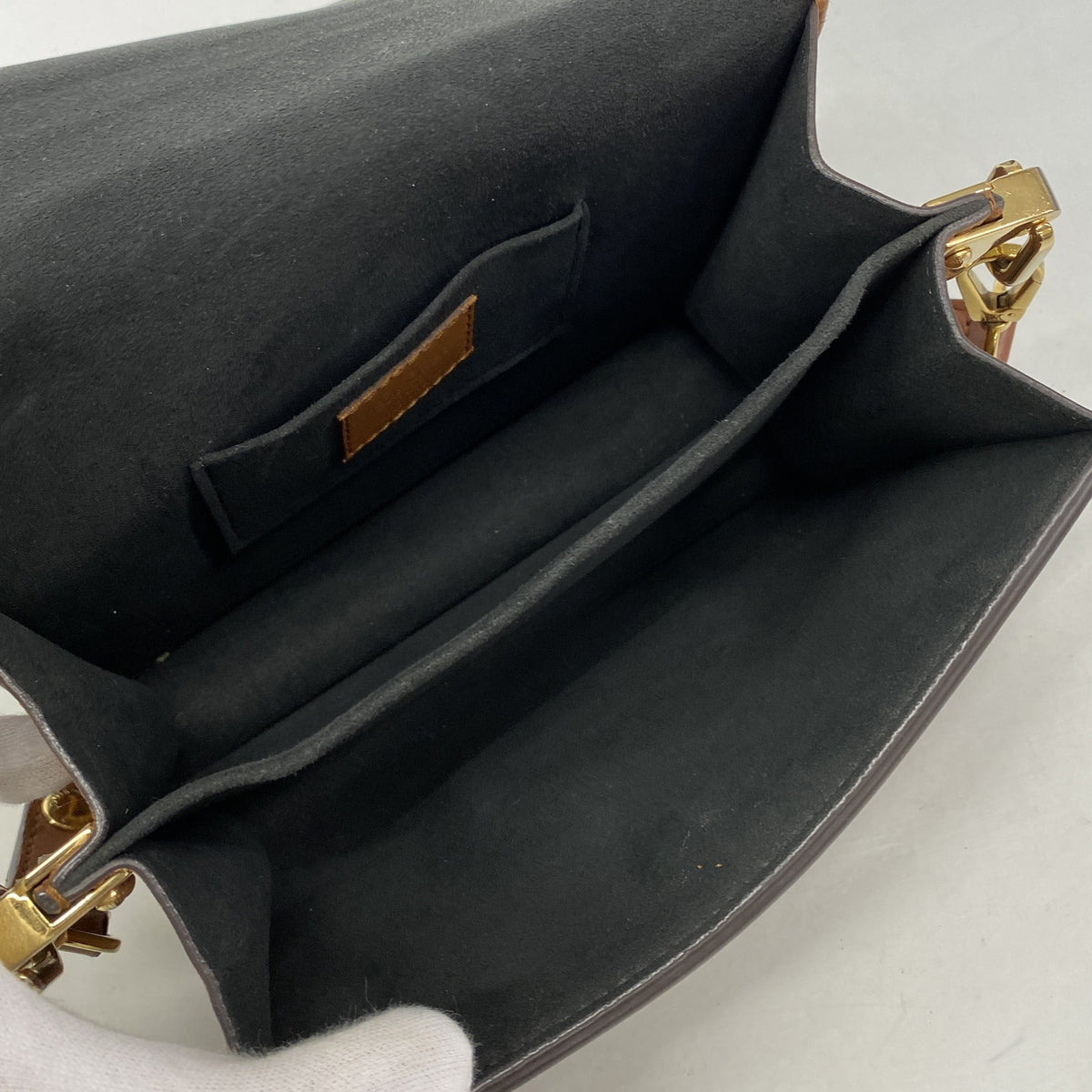 【6hf6192】ルイヴィトン ショルダーバッグ モノグラム・リバース ドーフィーヌMINI M45959 ブラウン【中古】レディース