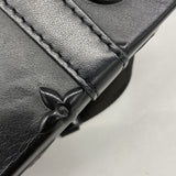 【6hf6193】ルイヴィトン ボディバッグ モノグラム･シール トランクスリングバッグ M57952 ブラック【中古】メンズ