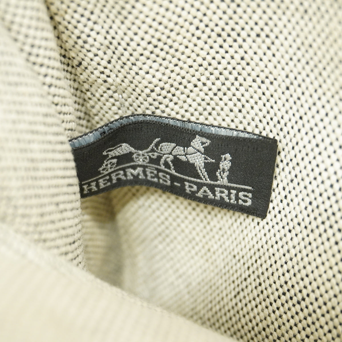【6hf6194】エルメス トートバッグ ニューフールトゥPM キャンバス グレー シルバー金具【中古】レディース