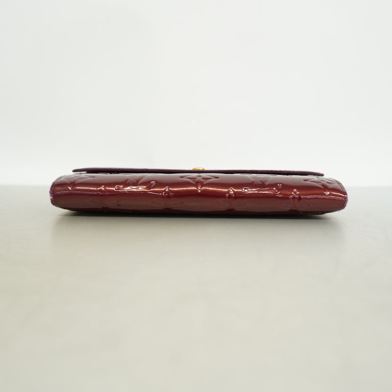 【6hf6215】ルイヴィトン 長財布 ヴェルニ ポルトフォイユサラ M93577 ヴィオレット【中古】レディース