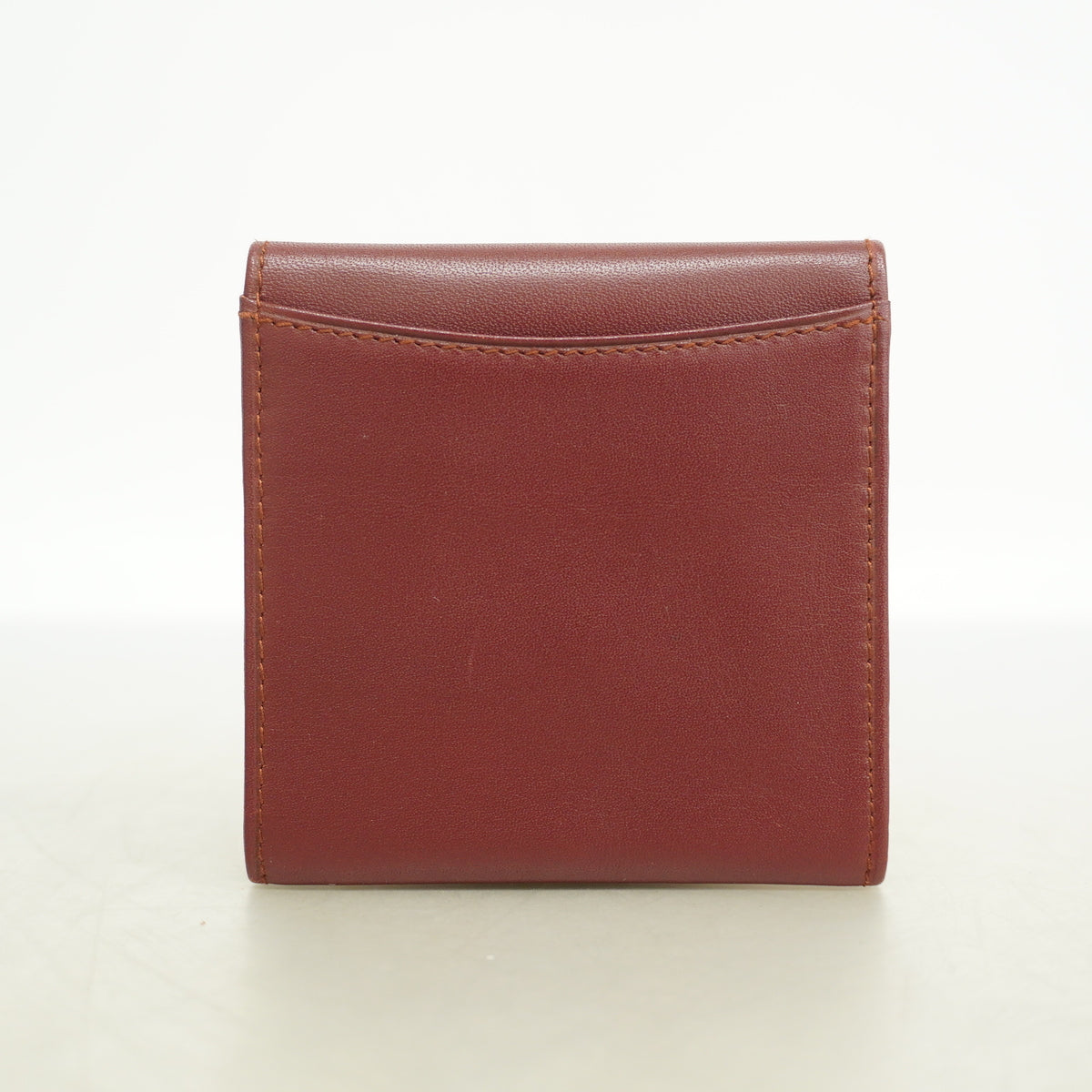 【6hf6218】カルティエ コインケース マスト レザー ボルドー ゴールド金具【中古】メンズ レディース ユニセックス