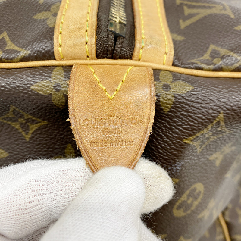 【6hf6219】ルイヴィトン ボストンバッグ モノグラム サックスプール55 M41622 ブラウン【中古】メンズ レディース ユニセックス