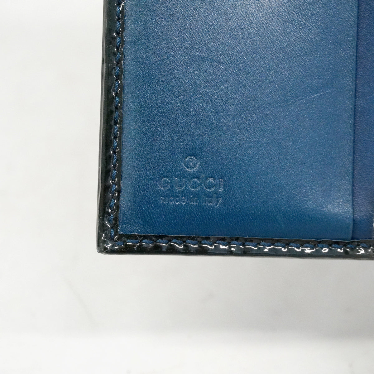 【6hf6232】グッチ 財布 ホースビット 145748 エナメル グリーン ゴールド金具【中古】レディース