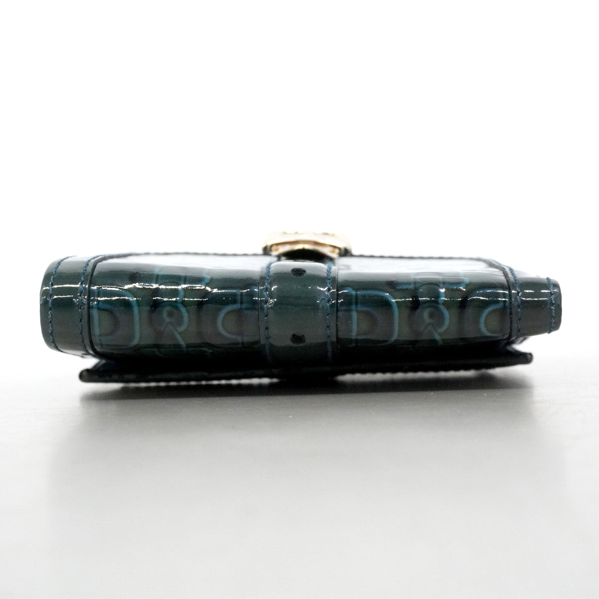 【6hf6232】グッチ 財布 ホースビット 145748 エナメル グリーン ゴールド金具【中古】レディース