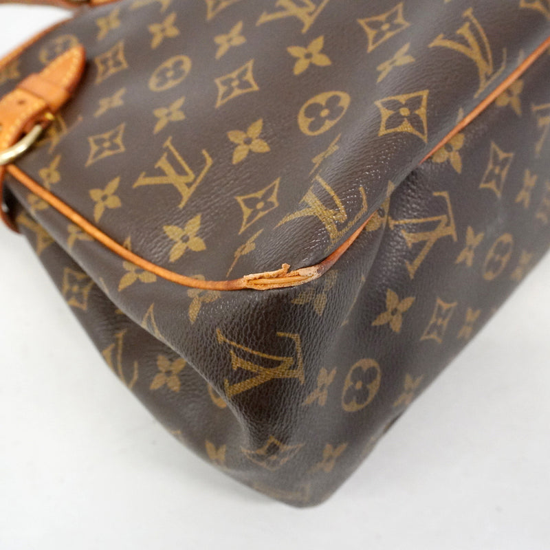 【6hf6235】ルイヴィトン トートバッグ モノグラム バティニョールオリゾンタル M51154 ブラウン【中古】レディース