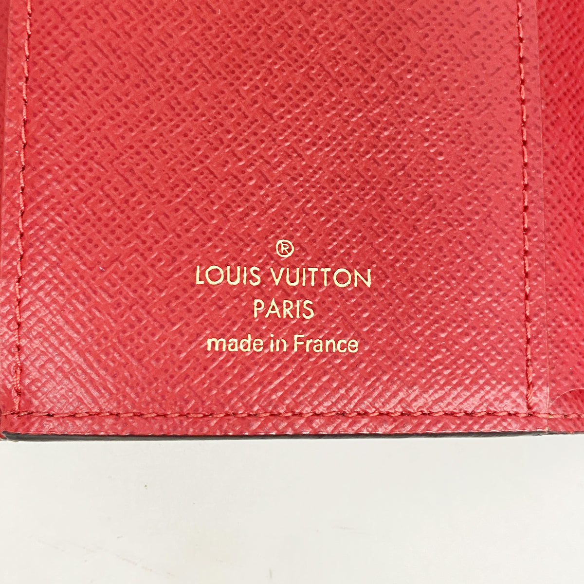 【6hf6245】ルイヴィトン 三つ折り財布 ダミエ ポルトフォイユヴィクトリーヌ N41659 エベヌ【中古】レディース