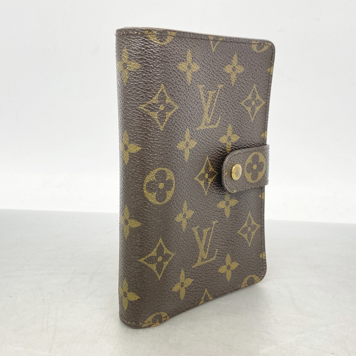 【6hf6246】ルイヴィトン 財布 モノグラム ポルトパピエジップ M61207 ブラウン【中古】レディース