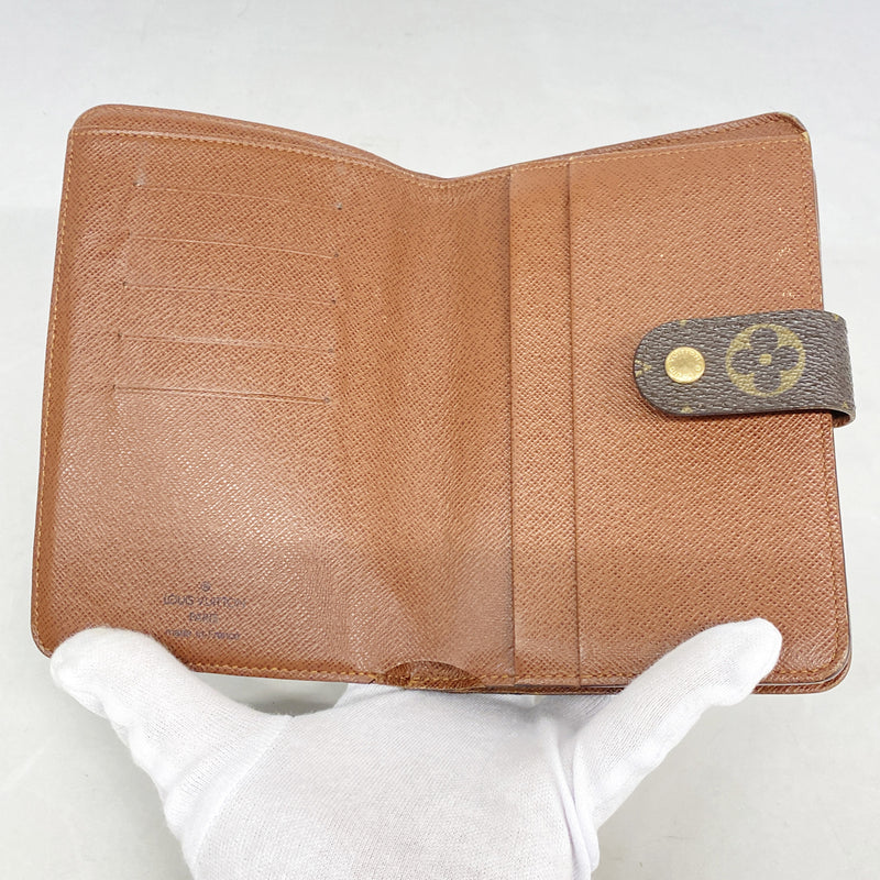 【6hf6246】ルイヴィトン 財布 モノグラム ポルトパピエジップ M61207 ブラウン【中古】レディース