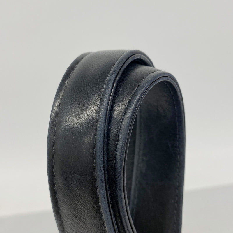【6hf6258】シャネル トートバッグ チョコバー ラムスキン ブラック ゴールド金具【中古】レディース