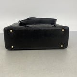 【6hf6258】シャネル トートバッグ チョコバー ラムスキン ブラック ゴールド金具【中古】レディース