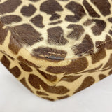 【6hf6259】フェンディ トートバッグ アニマル ハラコ ブラウン シルバー金具【中古】レディース