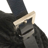 【6hf6268】フェンディ ハンドバッグ マンマバケット ペルシャンラム ブラック シルバー金具【中古】レディース