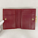 【6hf6273】クリスチャンディオール 財布 トロッター PVC ボルドー ゴールド金具【中古】レディース