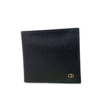 【6hf6274】クリスチャンディオール 財布 PVC ブラック ゴールド金具【中古】メンズ