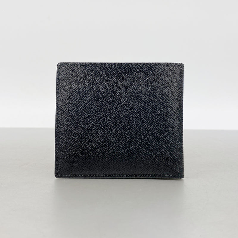 【6hf6274】クリスチャンディオール 財布 PVC ブラック ゴールド金具【中古】メンズ