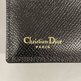 【6hf6274】クリスチャンディオール 財布 PVC ブラック ゴールド金具【中古】メンズ
