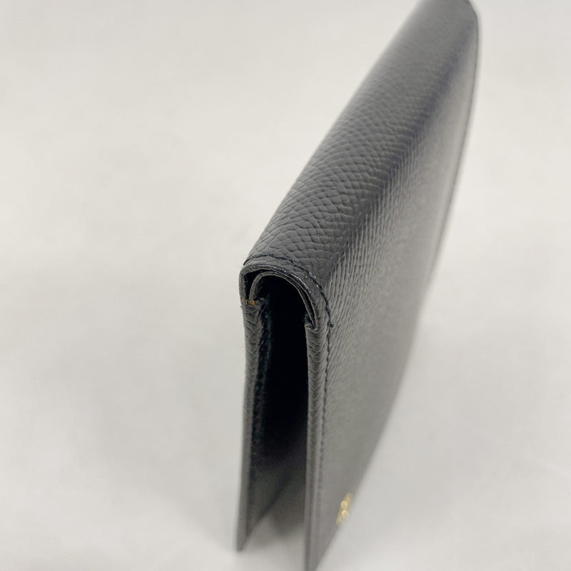 【6hf6274】クリスチャンディオール 財布 PVC ブラック ゴールド金具【中古】メンズ