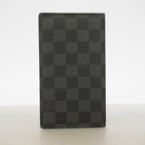 【6hf6281-k】ルイヴィトン 手帳カバー ダミエ・グラフィット アジェンダポッシュ R20975 ブラック グレー【中古】メンズ