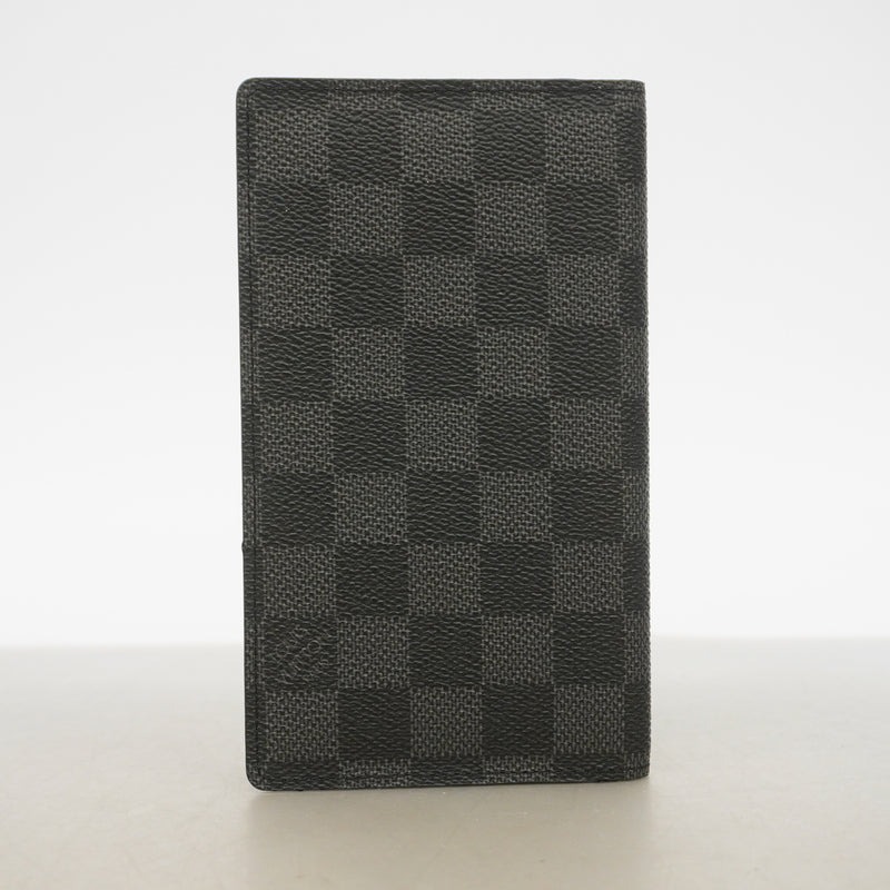 【6hf6281-k】ルイヴィトン 手帳カバー ダミエ・グラフィット アジェンダポッシュ R20975 ブラック グレー【中古】メンズ