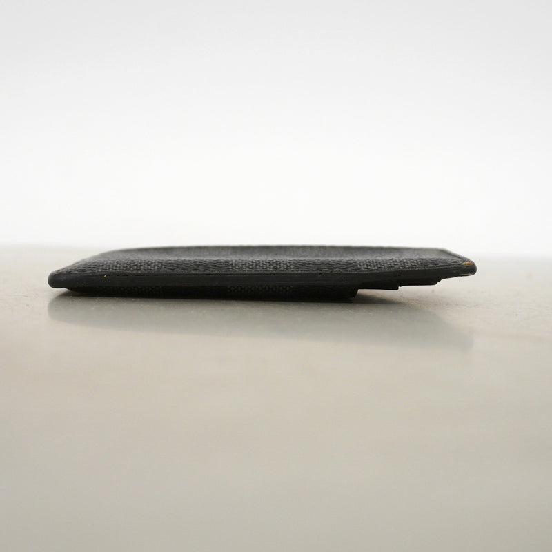 【6hf6282-k】ルイヴィトン カードケース ダミエ・グラフィット ネオポルトカルト N62666 ブラック グレー【中古】メンズ
