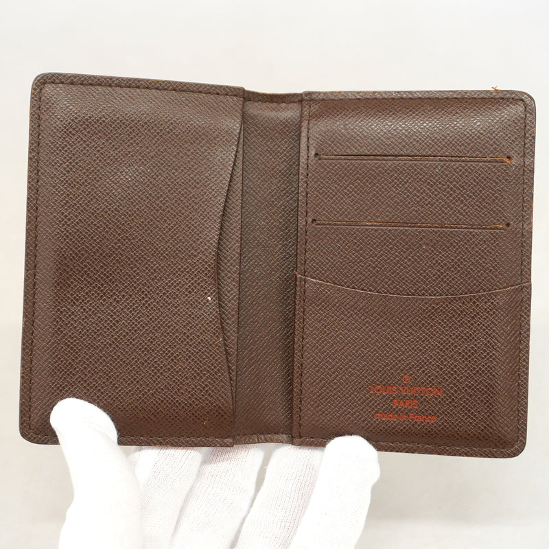 【6hf6283-k】ルイヴィトン カードケース ダミエ オーガナイザードゥポッシュ N61721 エベヌ【中古】メンズ レディース ユニセックス
