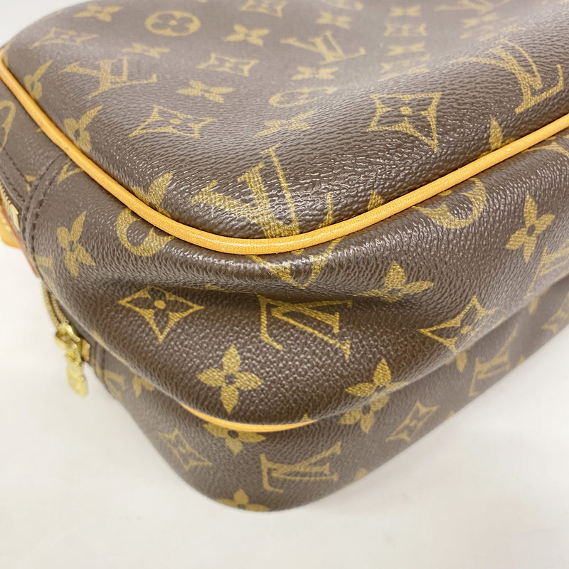 【6hf6291】ルイヴィトン ショルダーバッグ モノグラム リポーターPM M45254 ブラウン【中古】レディース
