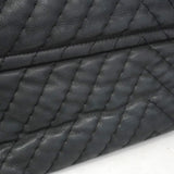 【6hf6295-k】シャネル ショルダーバッグ チェーンショルダー シェブロン スパークルレザー ブラック ゴールド金具【中古】レディース