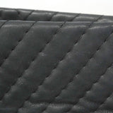【6hf6295-k】シャネル ショルダーバッグ チェーンショルダー シェブロン スパークルレザー ブラック ゴールド金具【中古】レディース