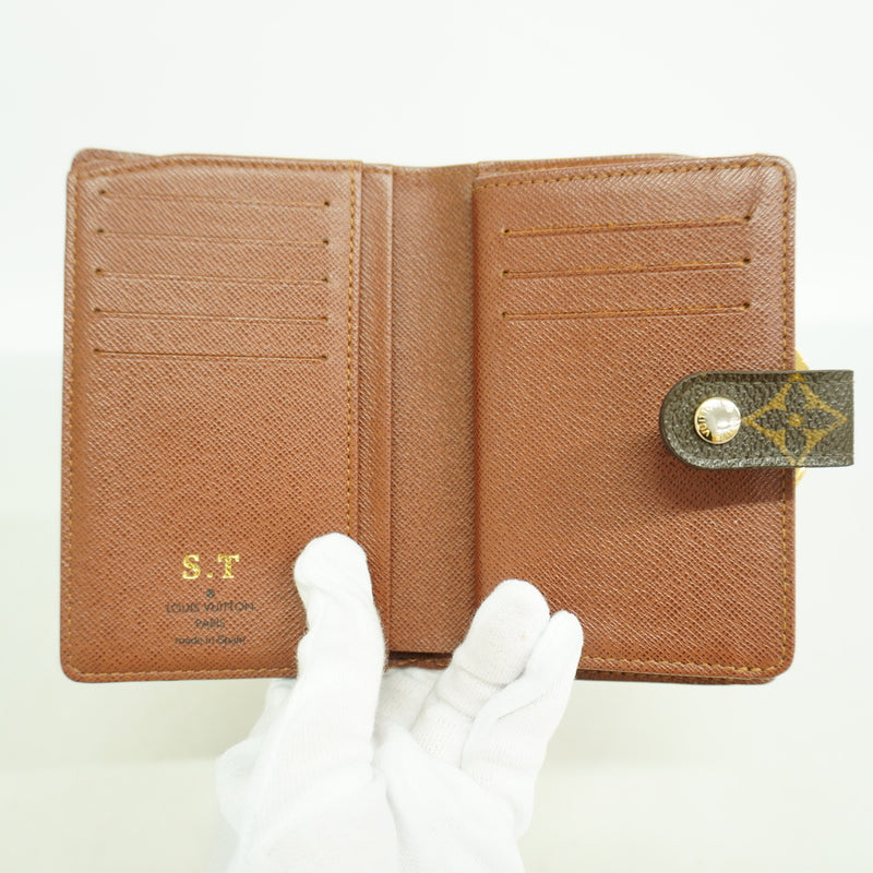 【6hf6309】ルイヴィトン 財布 モノグラム ポルトフォイユヴィエノワ M61674 ブラウン【中古】レディース