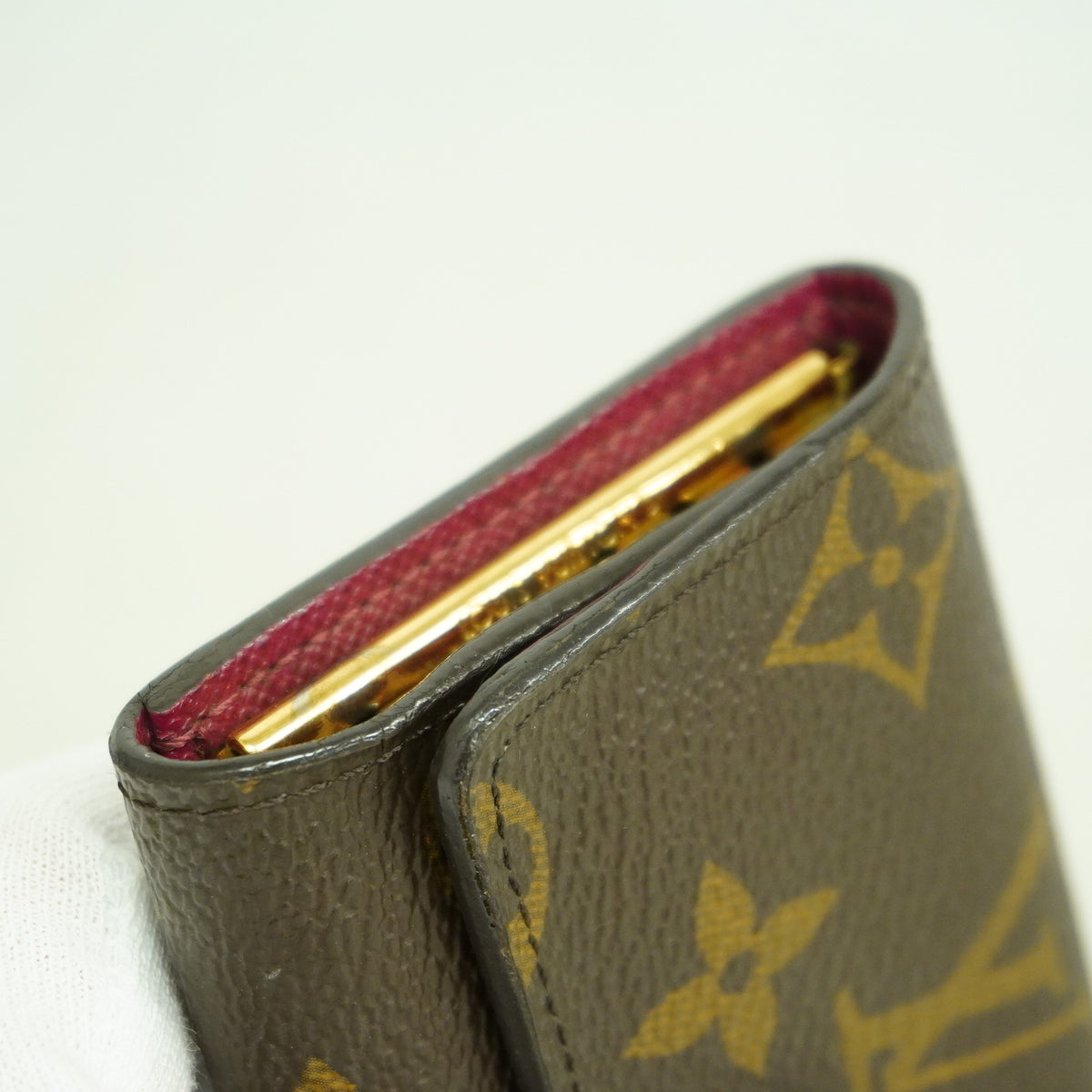 【6hf6310】ルイヴィトン キーケース モノグラム ミュルティクレ6 M60701 ブラウン フューシャ【中古】レディース