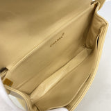 【6hf6313】シャネル ショルダーバッグ マトラッセ Wフェイス ラムスキン ベージュ ゴールド金具【中古】レディース