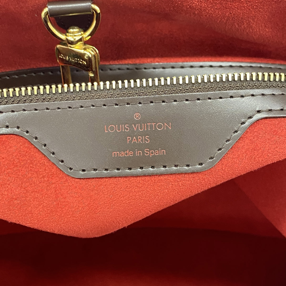 【6hf6317】ルイヴィトン トートバッグ ダミエ ハムステッドMM N51204 エベヌ【中古】レディース