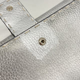 【6hf6323】フェンディ 長財布 セレリア レザー シルバー シルバー金具【中古】レディース