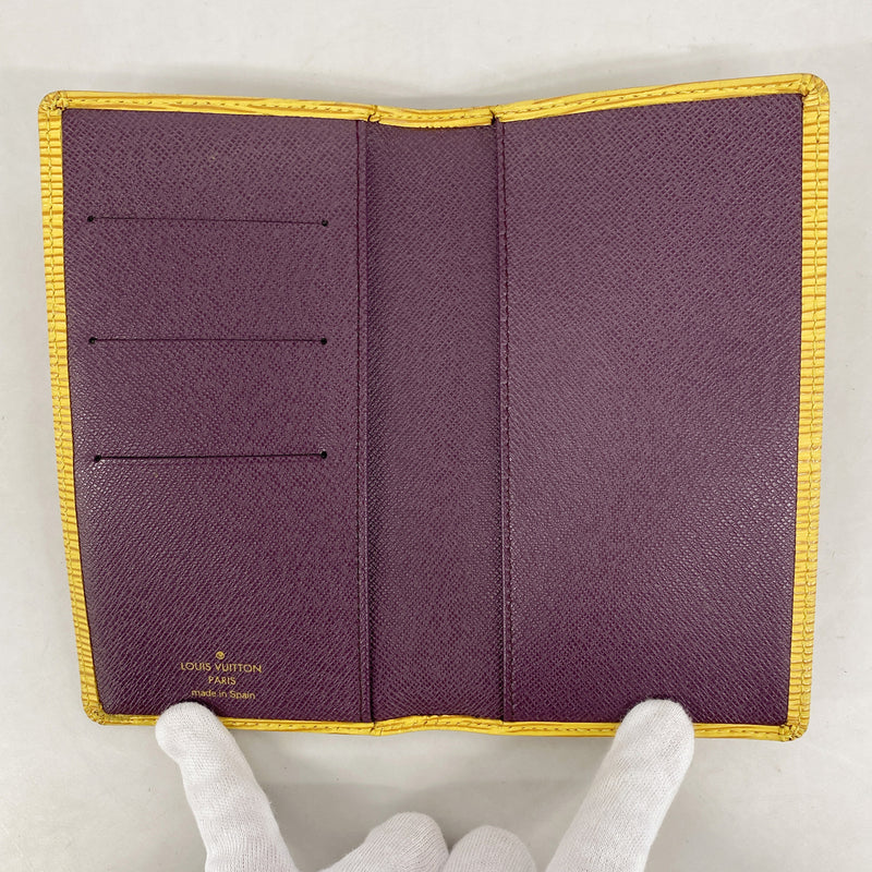 【6hf6337】ルイヴィトン 手帳カバー エピ アジェンダポッシュ R20529 ジョーヌ【中古】レディース
