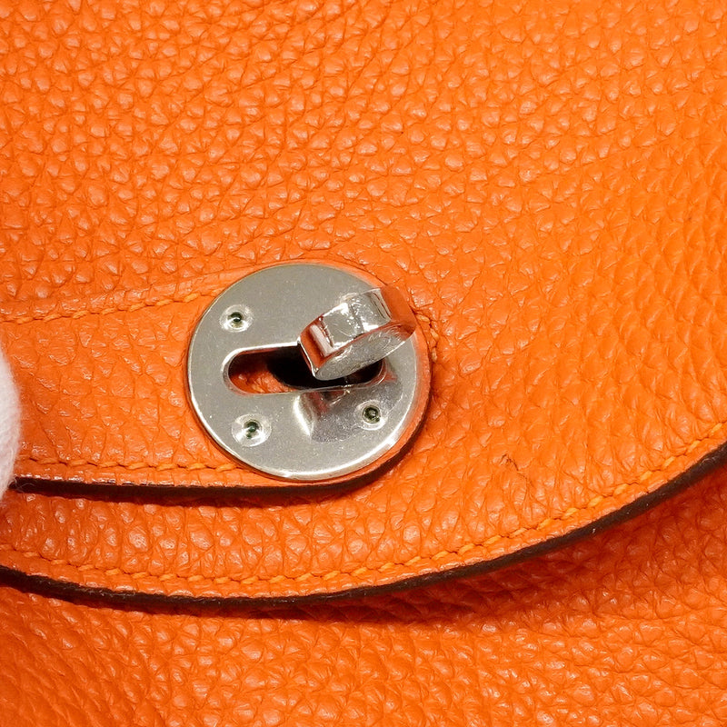 【6hf6342】エルメス ハンドバッグ リンディ30 トリヨンクレマンス オレンジポピー シルバー金具 □Q刻印 2wayバッグ【中古】レディース