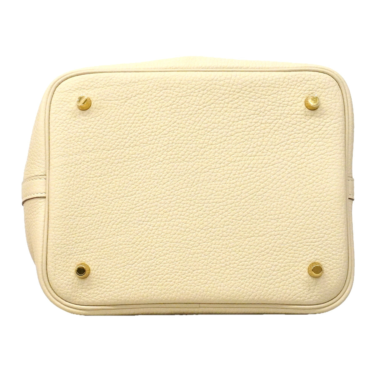 【6hf6346】エルメス ハンドバッグ ピコタンロックMM トリヨンクレマンス クレ ゴールド金具 Z刻印【中古】レディース