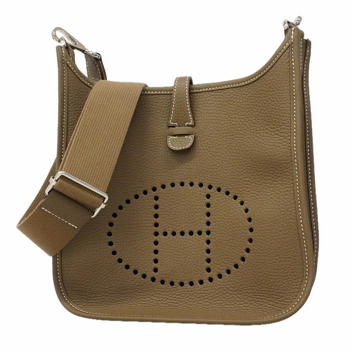 【6hf6347】エルメス ショルダーバッグ エヴリン23 トリヨンクレマンス エトワール シルバー金具 G刻印【中古】レディース
