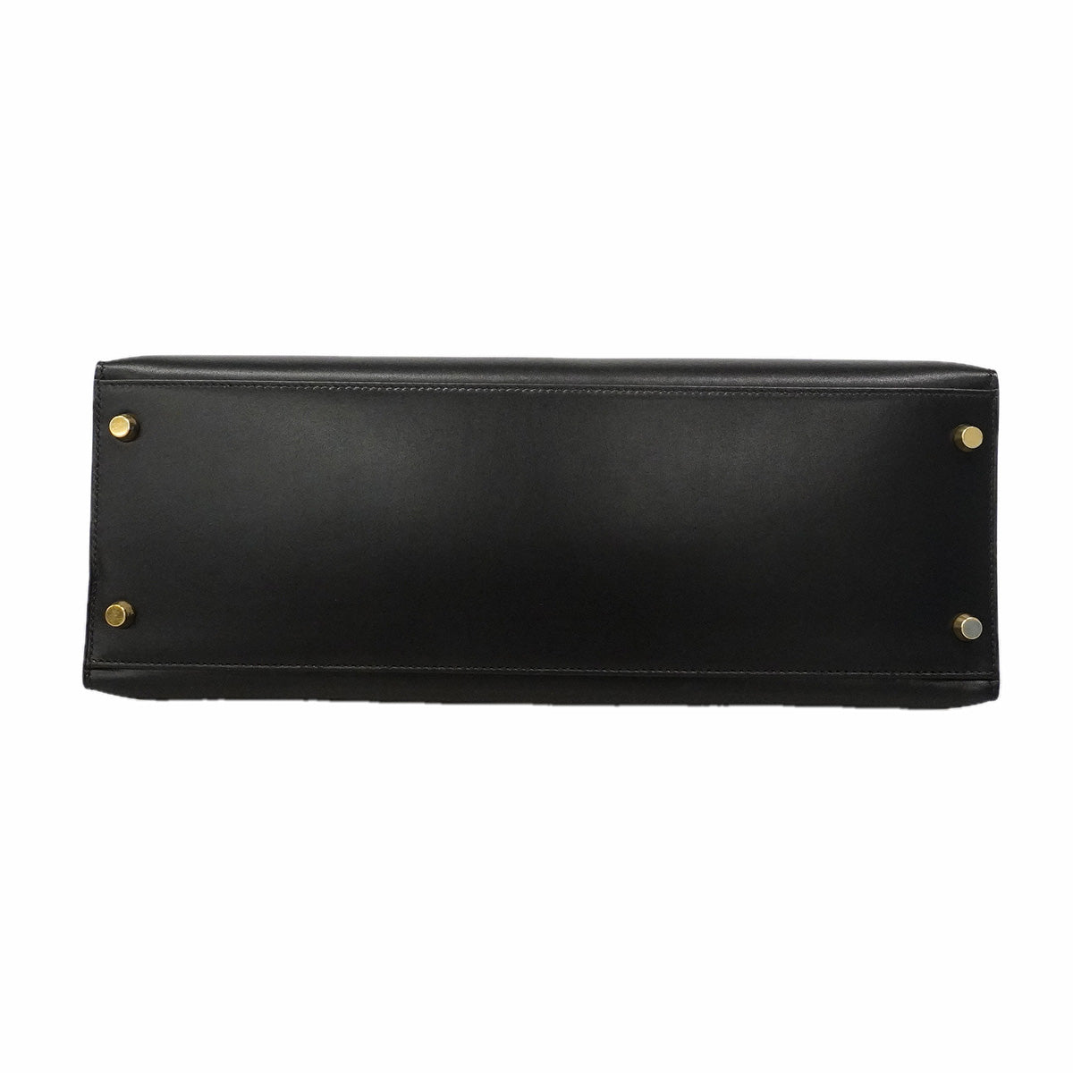 【6hf6348】エルメス ハンドバッグ ケリー35 ボックスカーフ ブラック ゴールド金具 □C刻印 2wayバッグ【中古】レディース