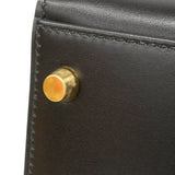 【6hf6348】エルメス ハンドバッグ ケリー35 ボックスカーフ ブラック ゴールド金具 □C刻印 2wayバッグ【中古】レディース