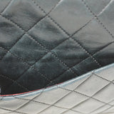【6hf6351】シャネル ショルダーバッグ マトラッセ Wフラップ Wチェーン ラムスキン ブラック ゴールド金具【中古】レディース