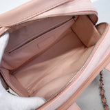 【6hf6354-k】シャネル ハンドバッグ ドーヴィル チェーンショルダー キャンバス ピンク シルバー金具 2wayバッグ【中古】レディース