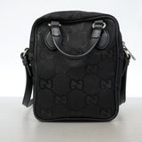 【6hf6356-k】グッチ ハンドバッグ オフザグリッド 625850 ナイロン ブラック シルバー金具 2wayバッグ【中古】レディース