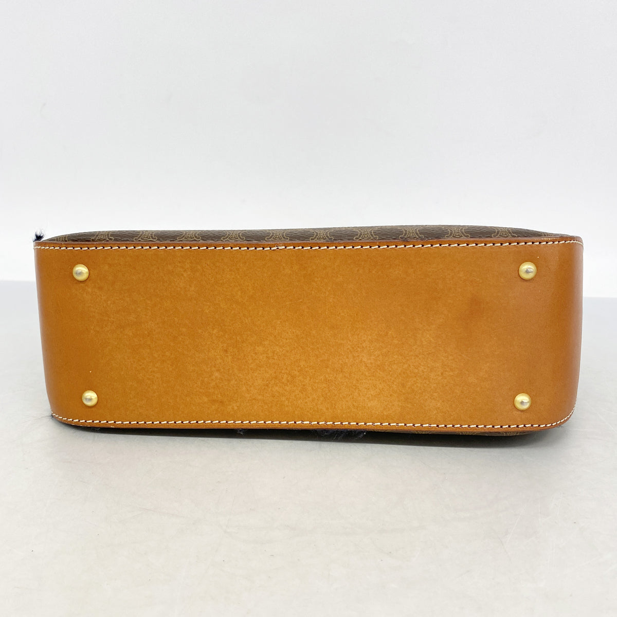 【6hf6365】セリーヌ ハンドバッグ マカダム ブラウン 2wayバッグ【中古】レディース