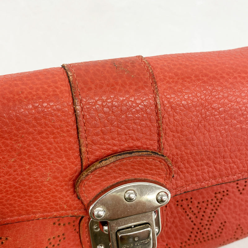 【6hf6371】ルイヴィトン 長財布 マヒナ ポルトフォイユイリス M58161 コライユ【中古】レディース