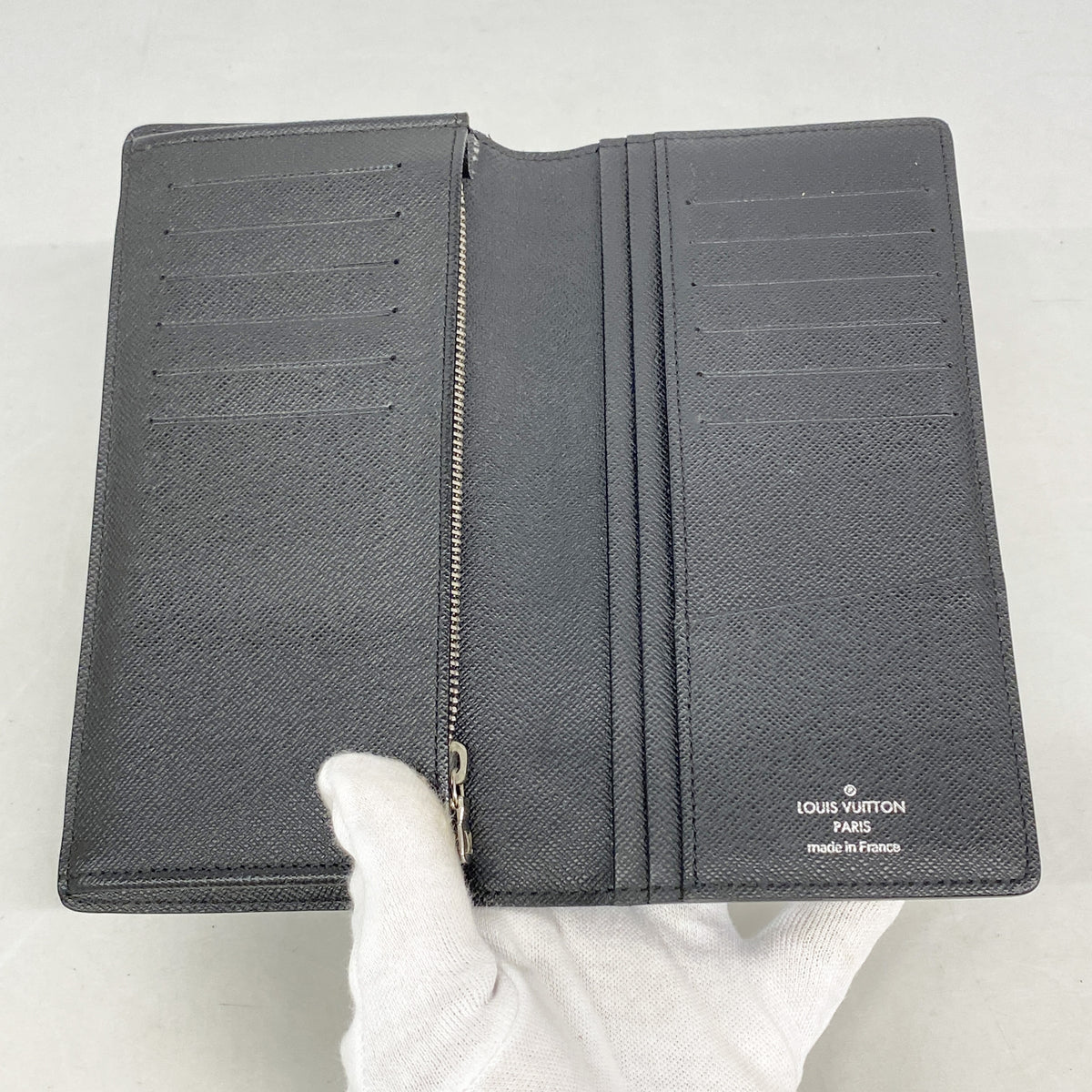 【6hf6372】ルイヴィトン 長財布 ダミエ・グラフィット ポルトフォイユブラザ N62665 ブラック グレー 旧型【中古】メンズ