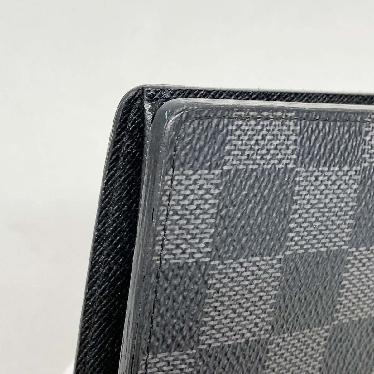 【6hf6372】ルイヴィトン 長財布 ダミエ・グラフィット ポルトフォイユブラザ N62665 ブラック グレー 旧型【中古】メンズ